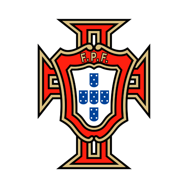 Portugal national team jersey emblem featuring the red and gold cross with blue shield and FPF lettering