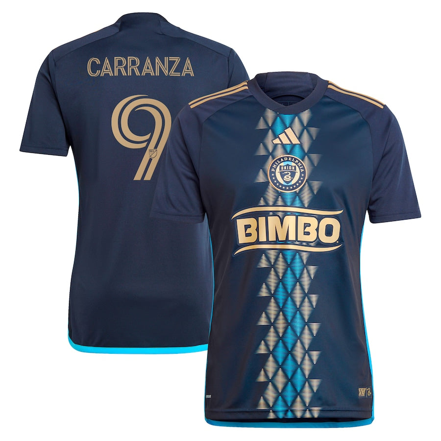 Julian Carranza Philadelphia Union adidas 2024 The XV Kit Player Jersey – Navy