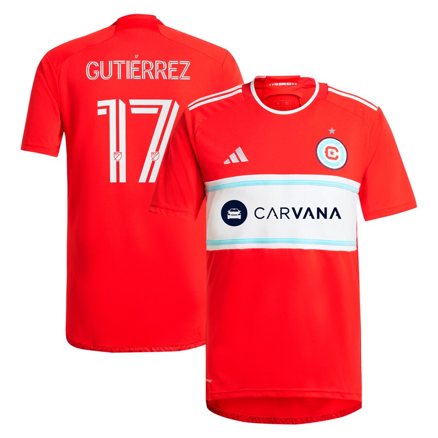 Brian Gutiérrez Chicago Fire adidas 2024 Return To Red Player Jersey – Red