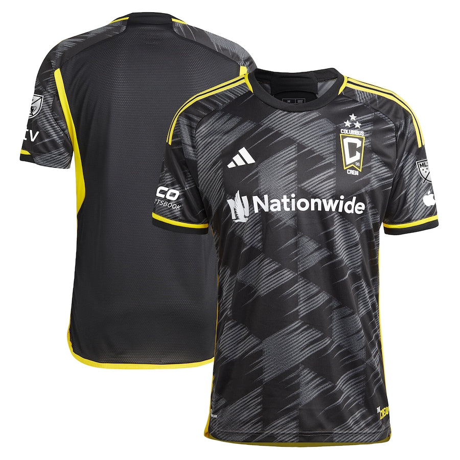 Columbus Crew adidas 2024 VeloCITY Kit Authentic Patch Jersey - Black
