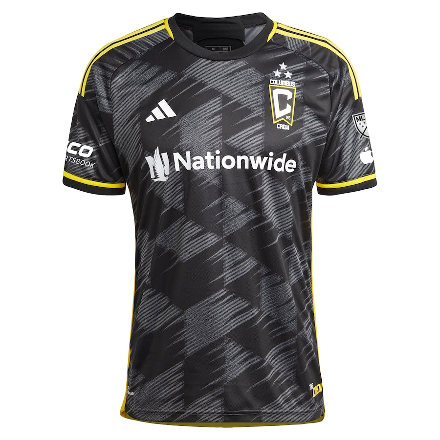Columbus Crew adidas 2024 VeloCITY Kit Authentic Patch Jersey - Black