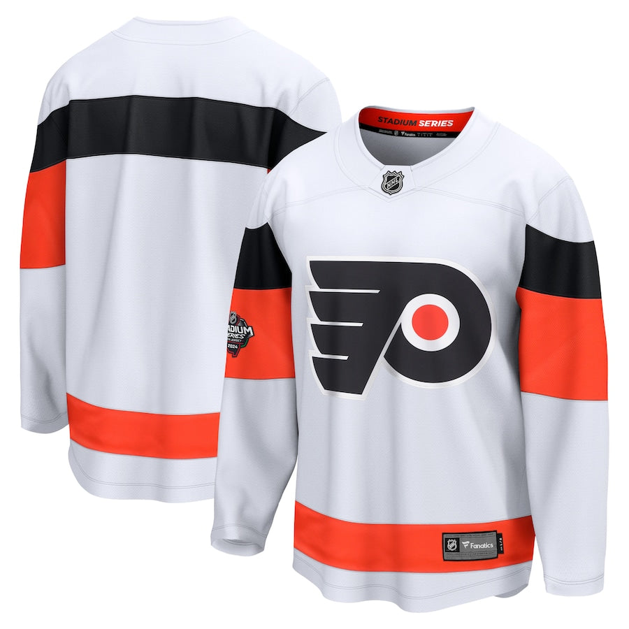 Philadelphia Flyers Fanatics Branded 2024 NHL Stadium Series Breakaway Jersey – White