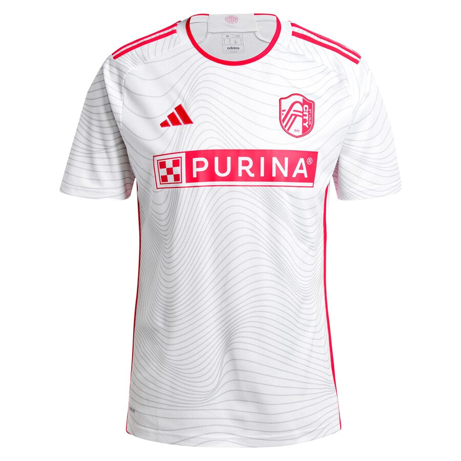 Eduard Löwen St. Louis City SC adidas 2024 The Confluence Kit Player Jersey - White