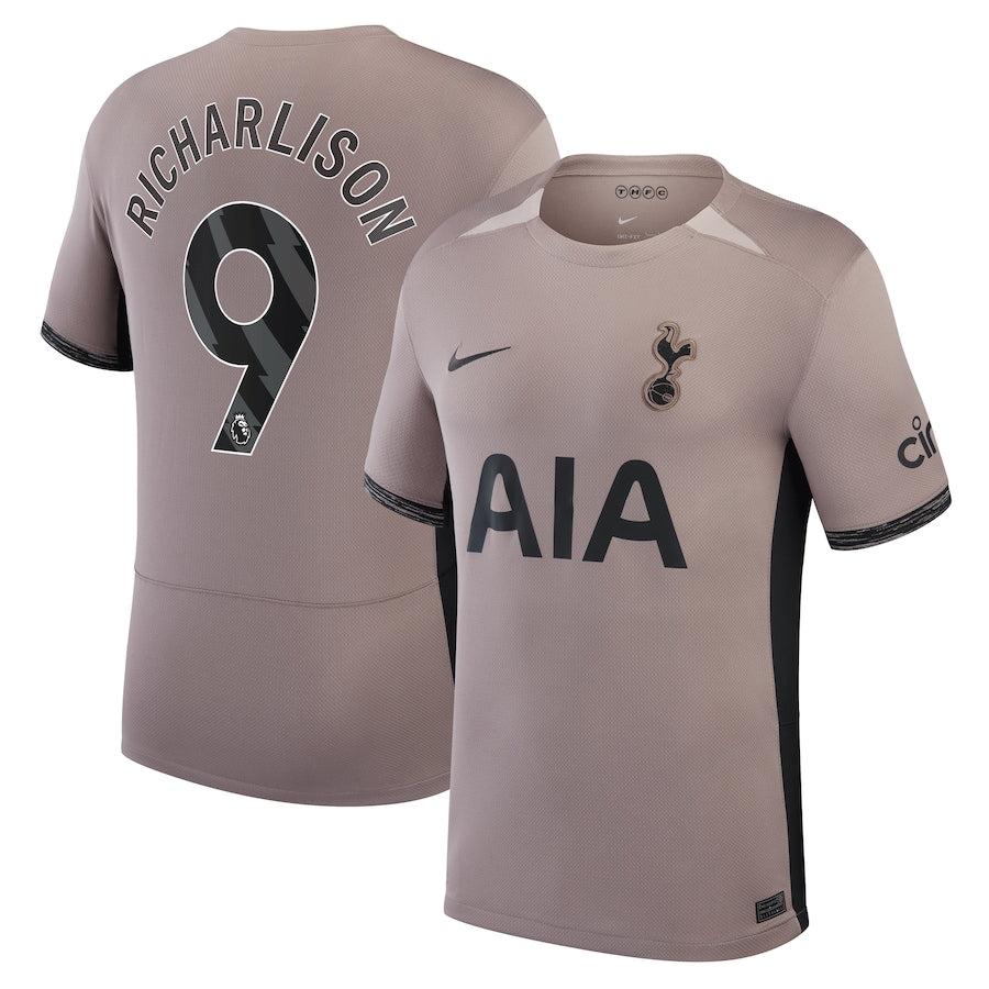 Richarlison Tottenham Hotspur Nike 2023/24 Third Stadium Player Jersey – Tan