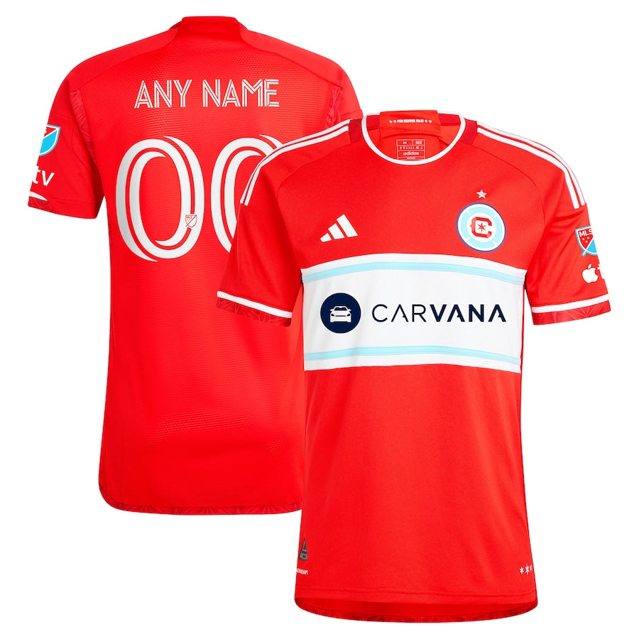 Chicago Fire adidas 2024 Return To Red Authentic Custom Jersey – Red