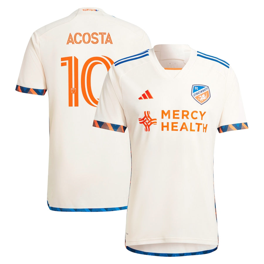 Luciano Acosta FC Cincinnati adidas 2024 The Canvas Kit Player Jersey - White