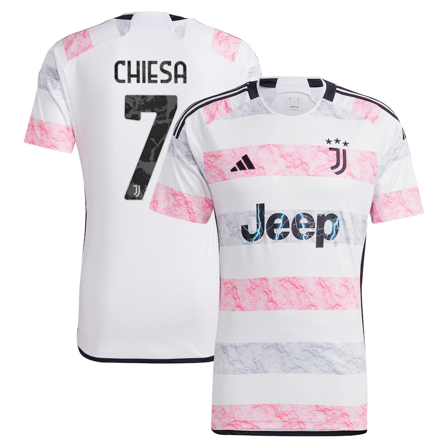 Federico Chiesa Juventus adidas 2023/24 Away Jersey - White