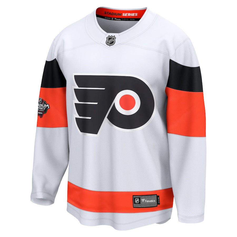 Philadelphia Flyers Fanatics Branded 2024 NHL Stadium Series Breakaway Jersey – White
