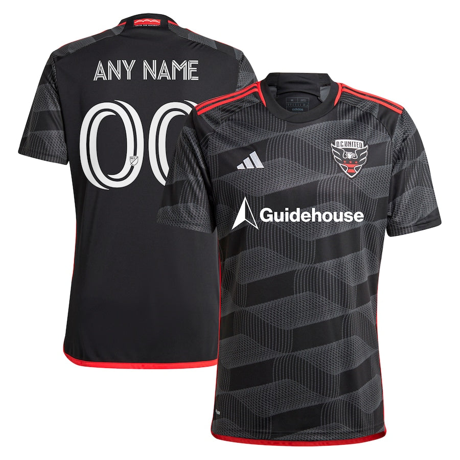 D.C. United adidas 2024 The Icon Kit Custom Jersey – Black