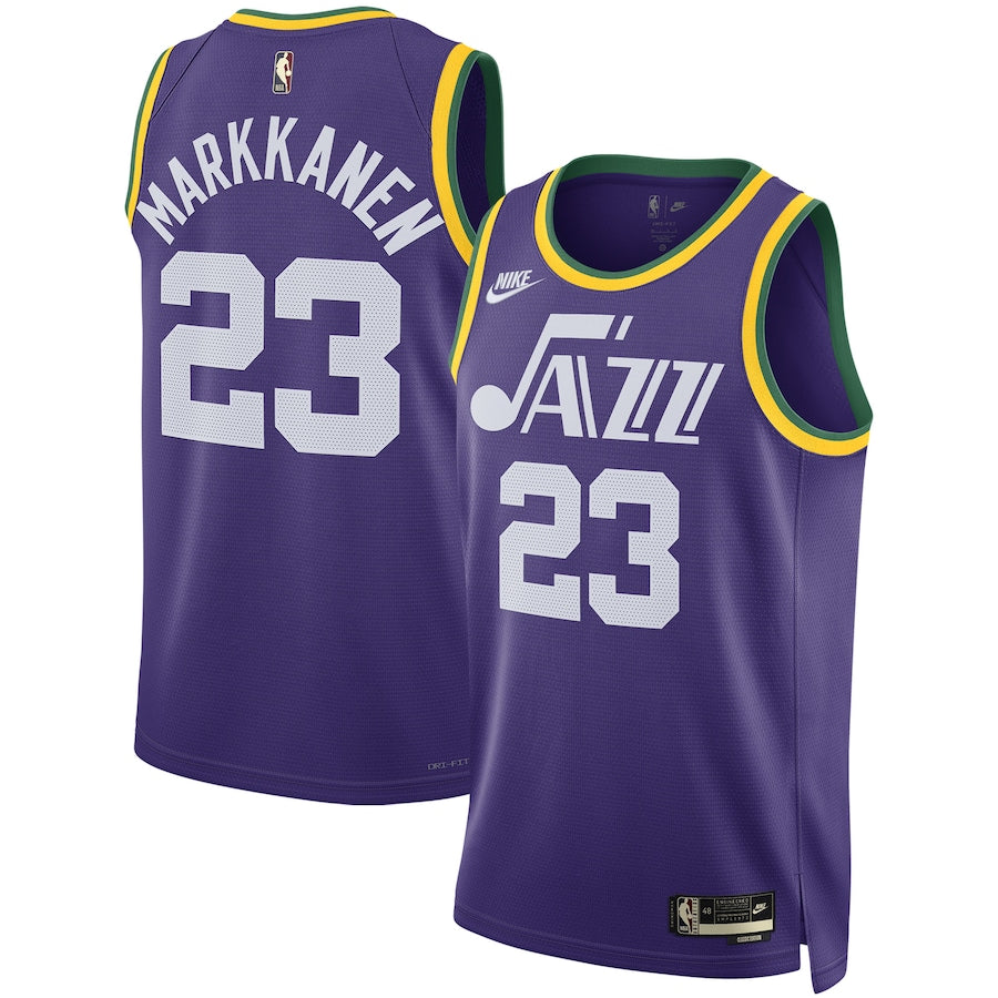 Lauri Markkanen Utah Jazz Nike Unisex 2023/24 Swingman Jersey - Classic Edition - Purple