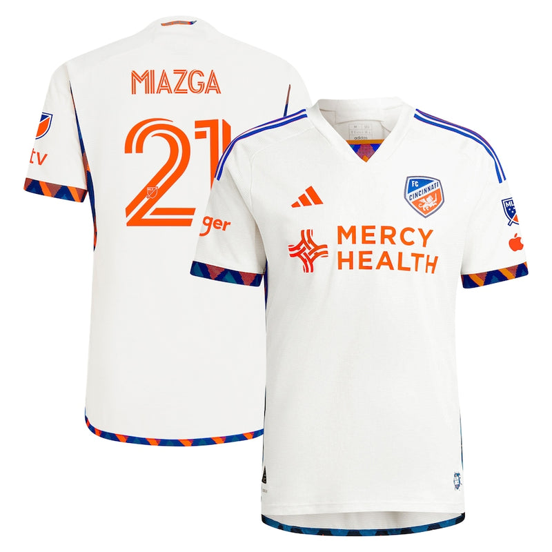 Matt Miazga FC Cincinnati adidas 2024 The Canvas Kit Authentic Player Jersey - White