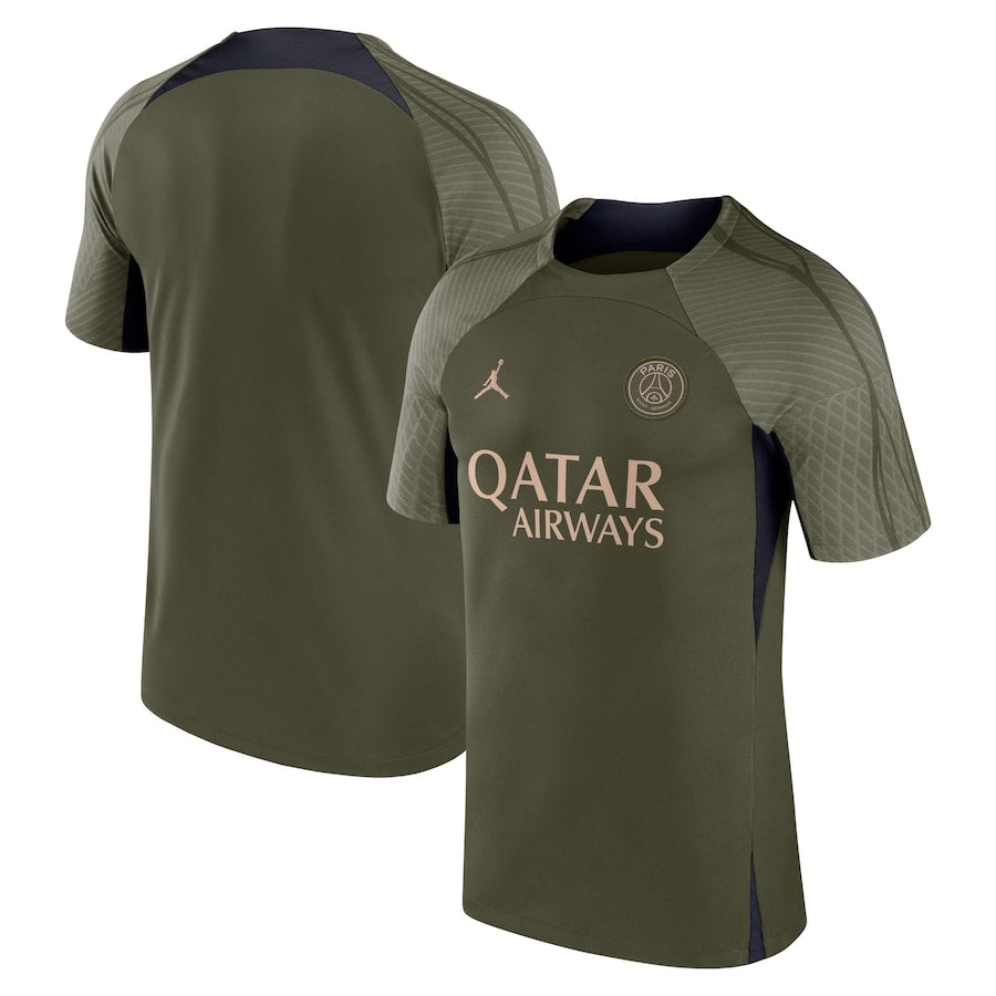 Paris Saint-Germain Jordan Brand 2023/24 Fourth Strike Training Top - Olive