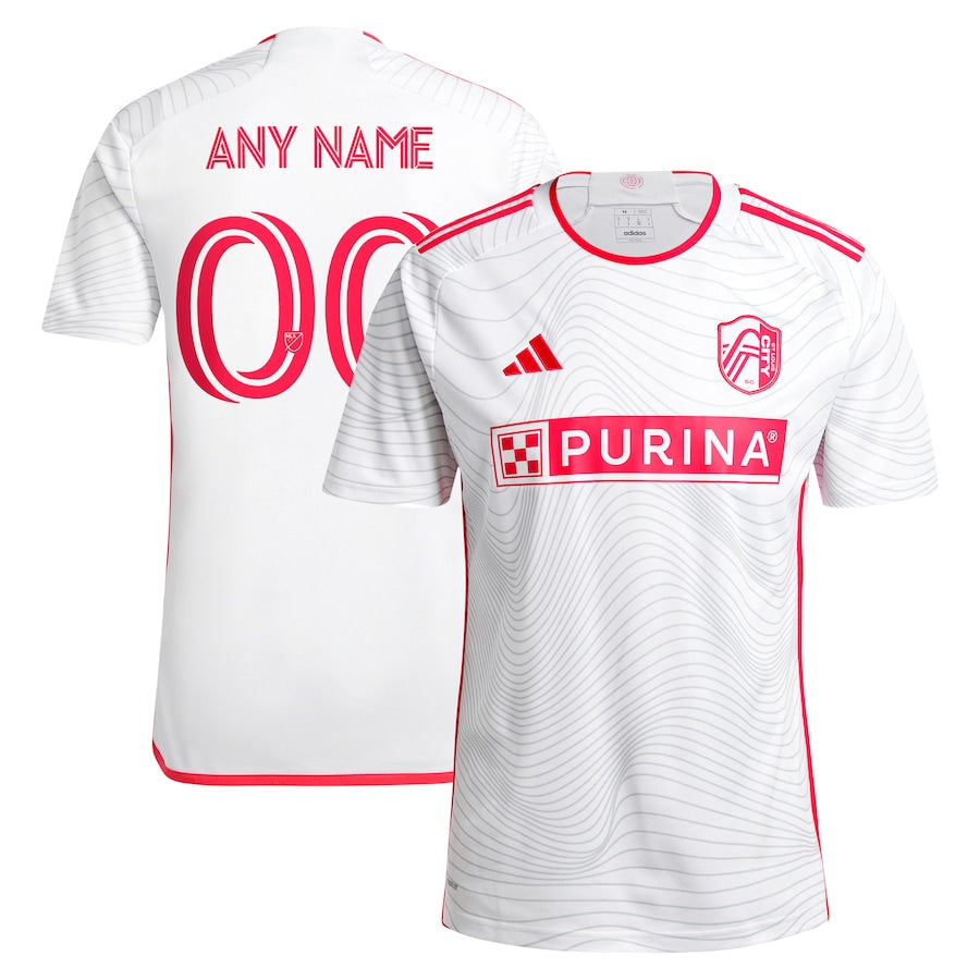 St. Louis City SC adidas 2024 The Confluence Kit Custom Jersey - White