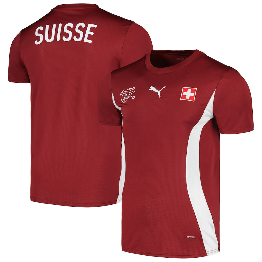 Switzerland National Team Puma 2024 Pre-Match Jersey - Red