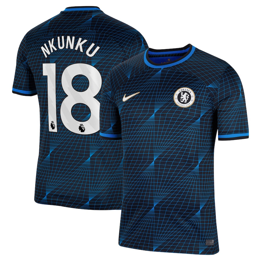Christopher Nkunku Chelsea Nike 2023/24 Away Stadium Player Jersey - Navy