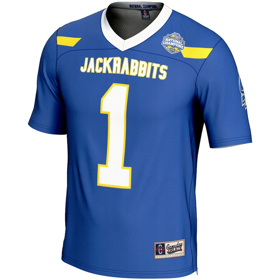 South Dakota State Jackrabbits GameDay Greats Youth 2023 FCS Football National Champions Fashion Jersey – Blue