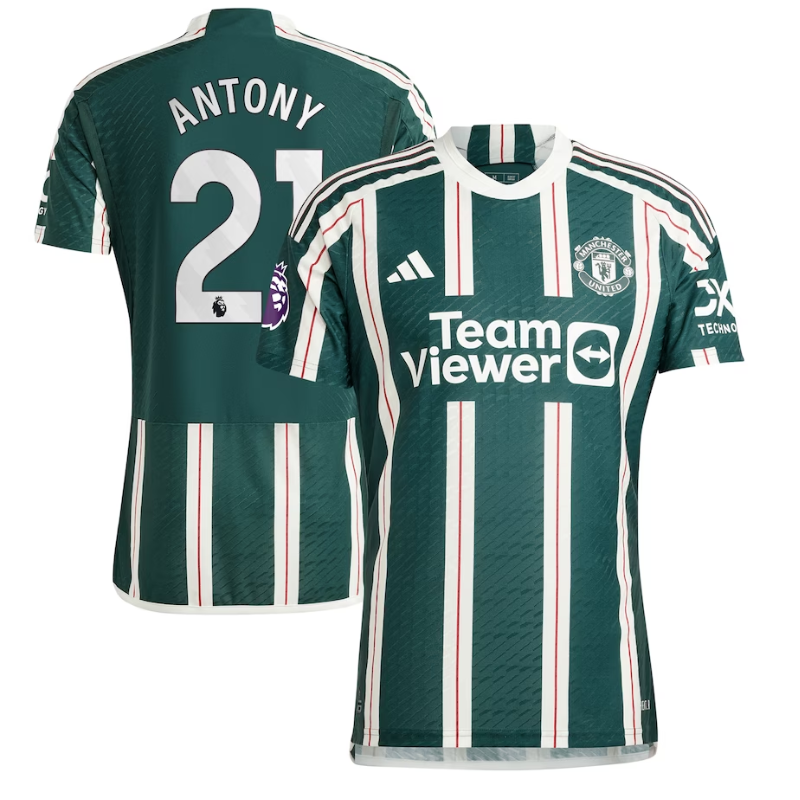 Antony Manchester United Adidas 2023/24 Away Player Jersey - Green