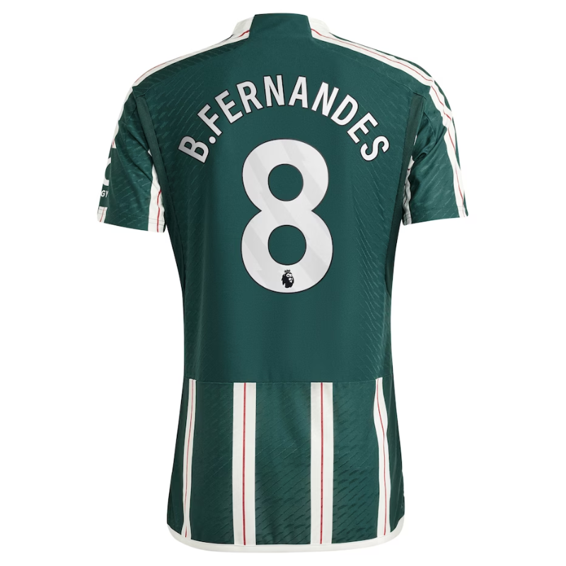 Bruno Fernandes Manchester United Shirt 2023/24 Away Player Jersey - Green