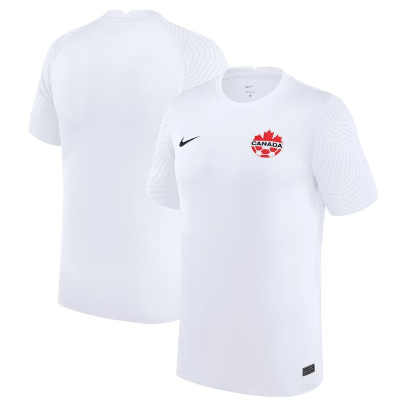 Canada Soccer Shirt Away Custom Jersey - White