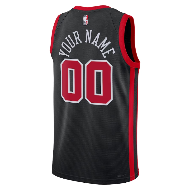 Chicago Bulls Unisex 2023/24 Custom Swingman Jersey - Black - City Edition