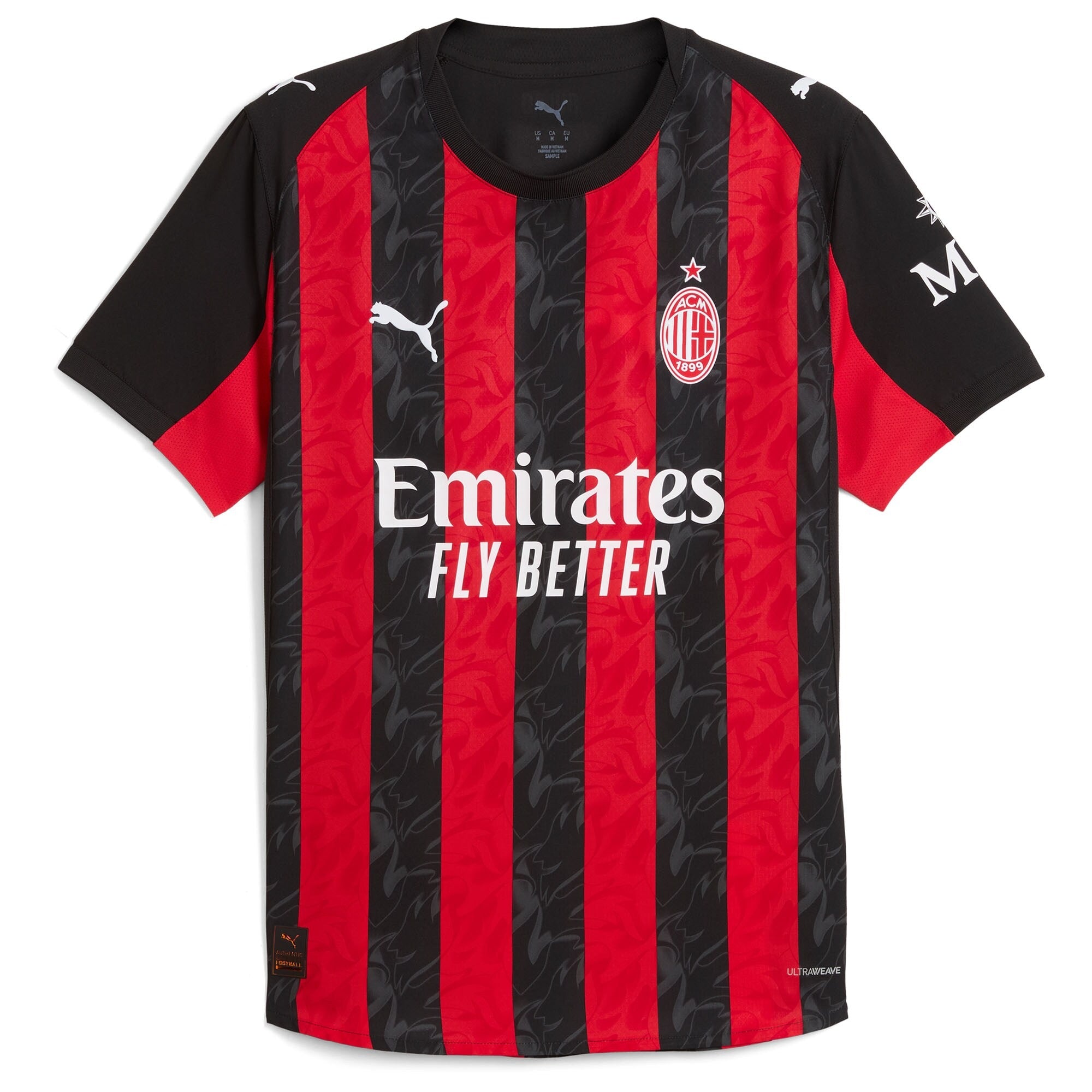 Christian Pulisic AC Milan Puma 2025/26 Home Player Jersey - Red