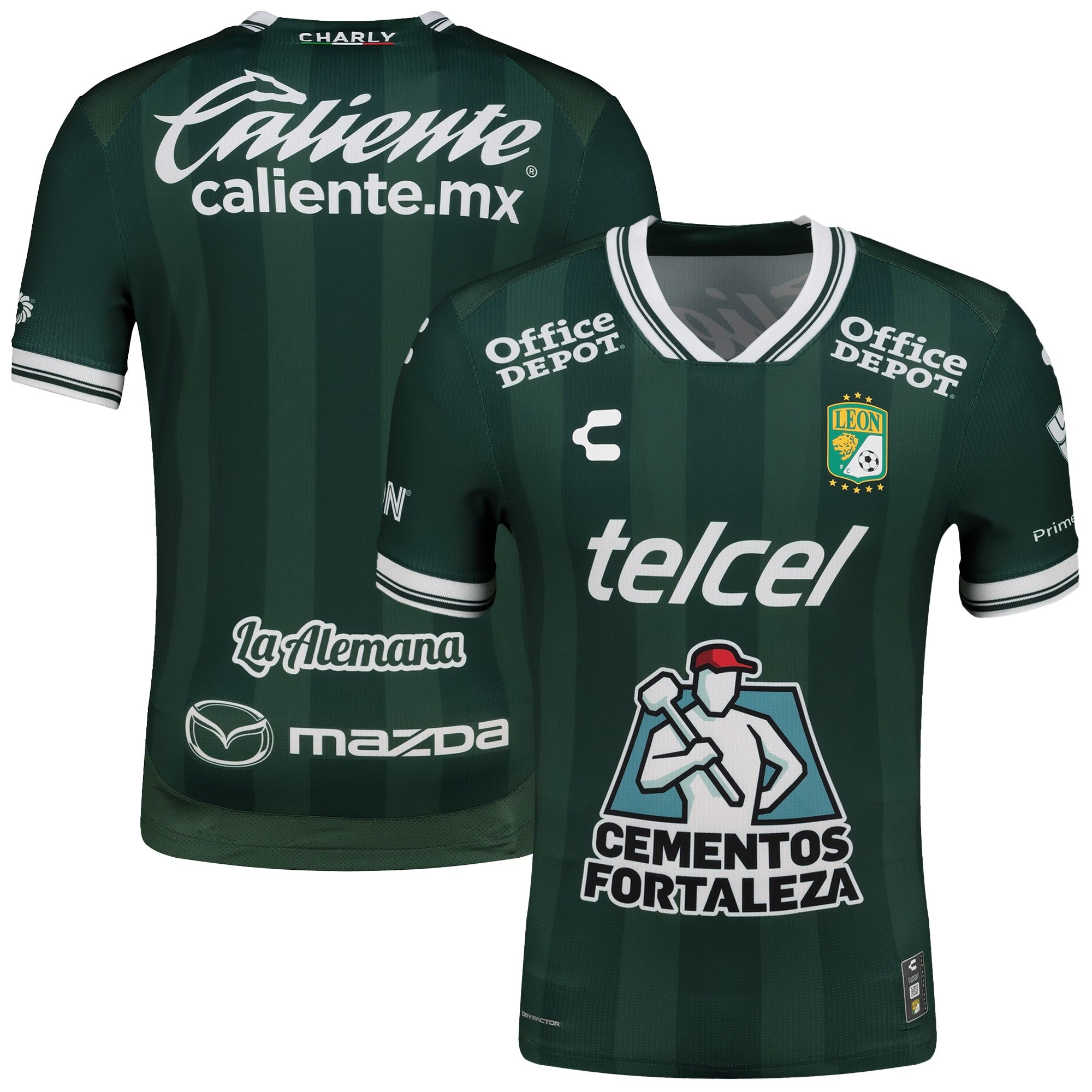 Club Leon Charly 2025/26 Home Authentic Jersey - Green