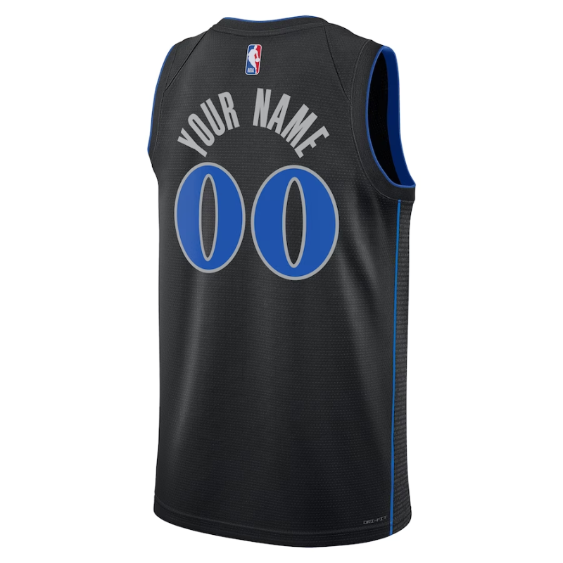 Dallas Mavericks Unisex 2023/24 Custom Swingman Jersey - Black - City Edition