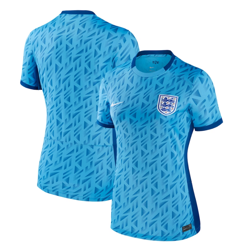 England Women's National Team 2023 Away Stadium Jersey - Light Blue