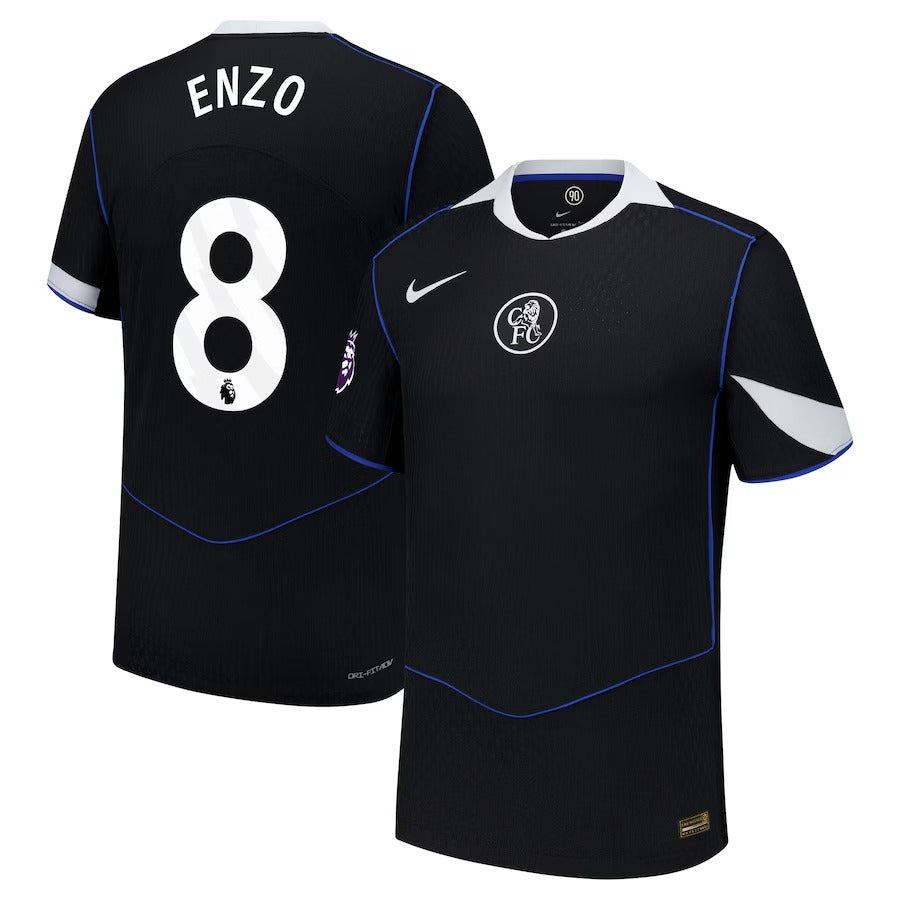 Enzo Fernández Chelsea Nike 2025/26 Third Player Jersey - Black