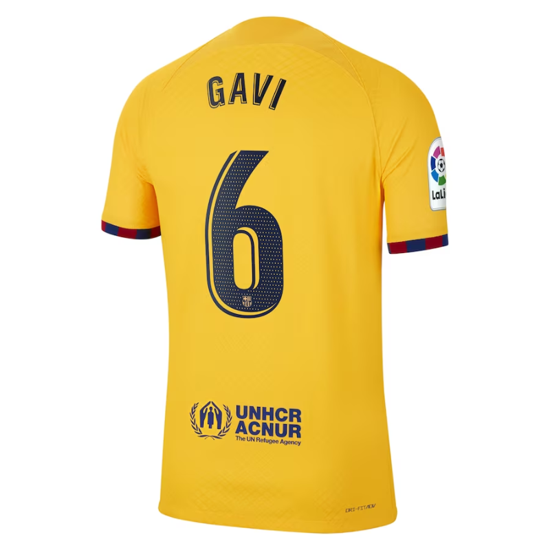 Gavi Barcelona Shirt 2023/24 Fourth Player Jersey - Yellow
