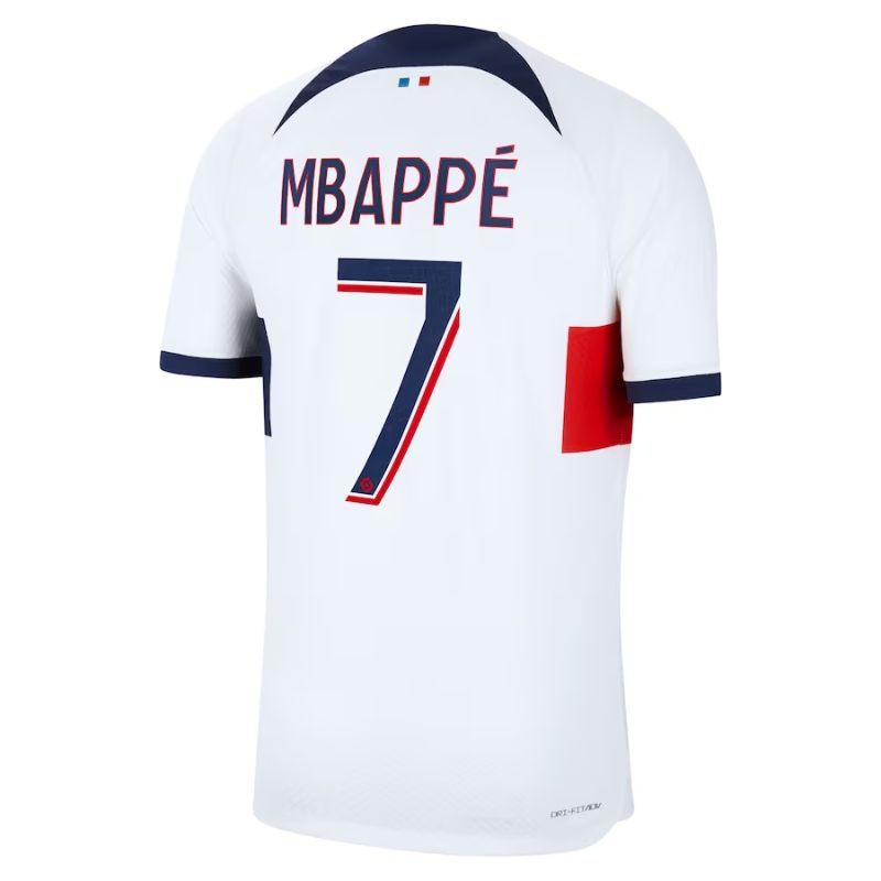 Kylian Mbappe Paris Saint-Germain 2023/24 Away Player Jersey - White