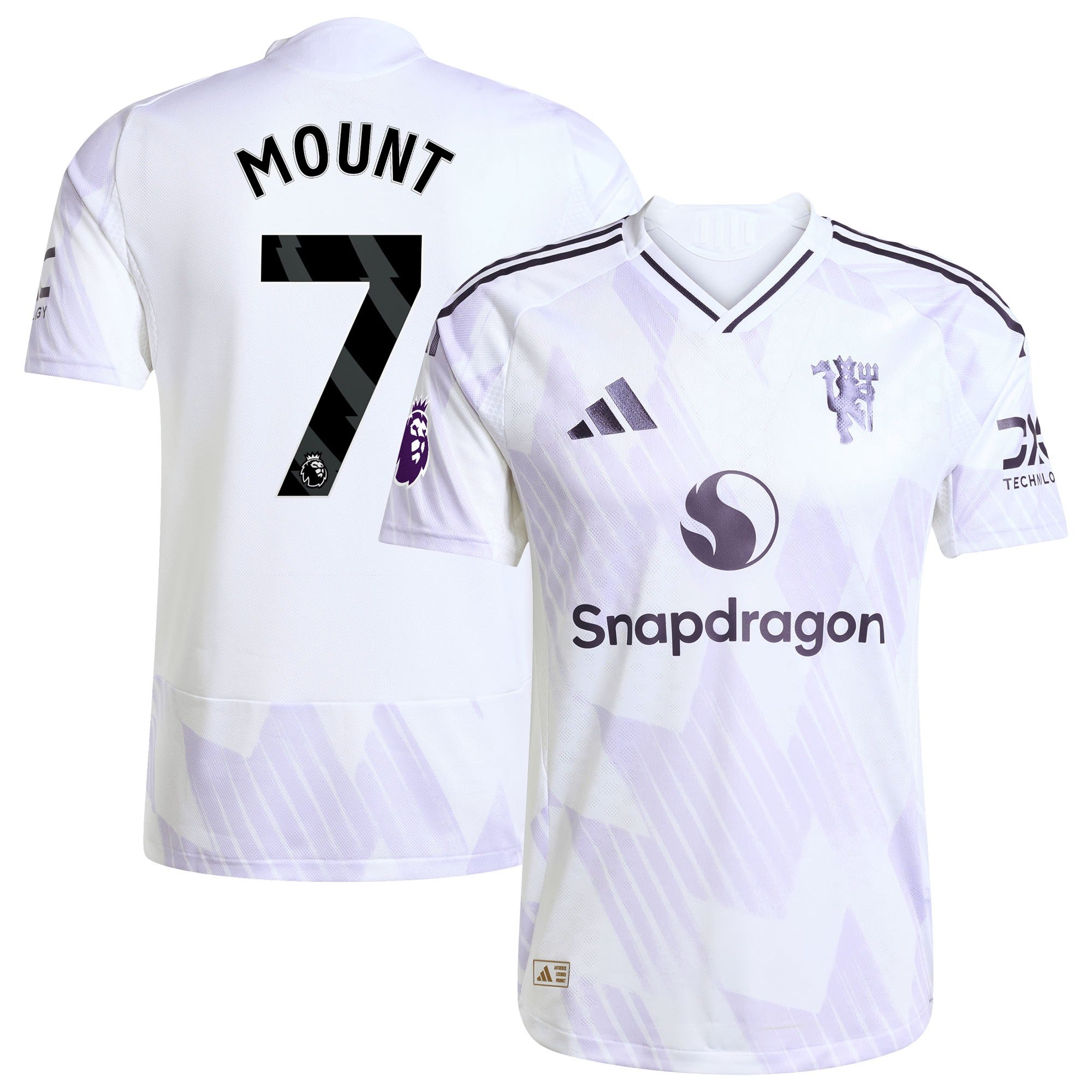 Mason Mount Manchester United adidas 2025/26 Away Player Jersey - White