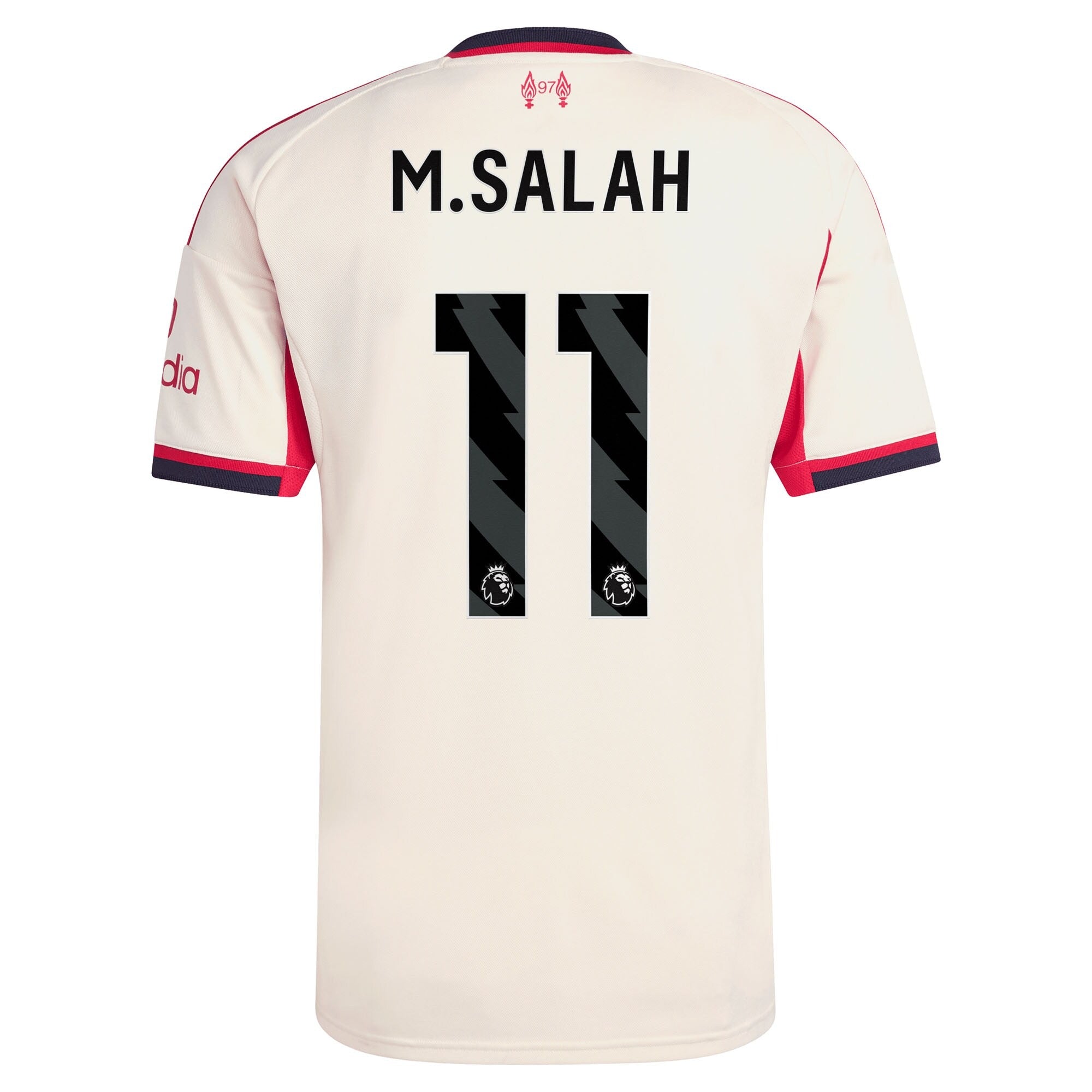 Mohamed Salah Liverpool adidas 2025/26 Away Player Jersey - White