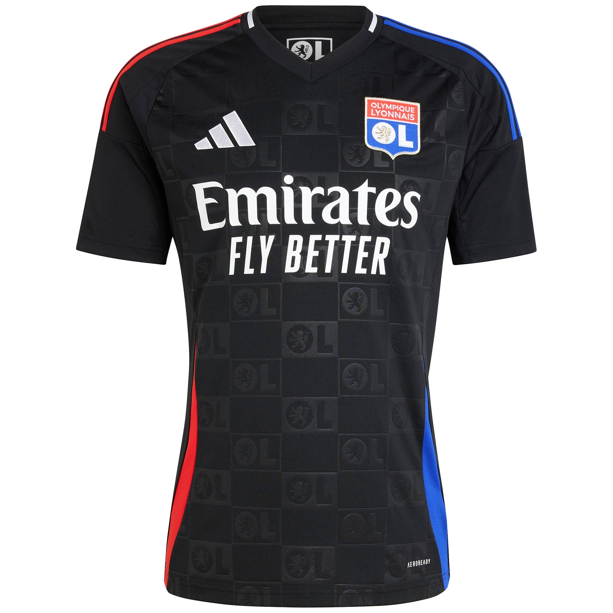 Olympique Lyonnais adidas 2024/25 Away Custom Jersey - Black