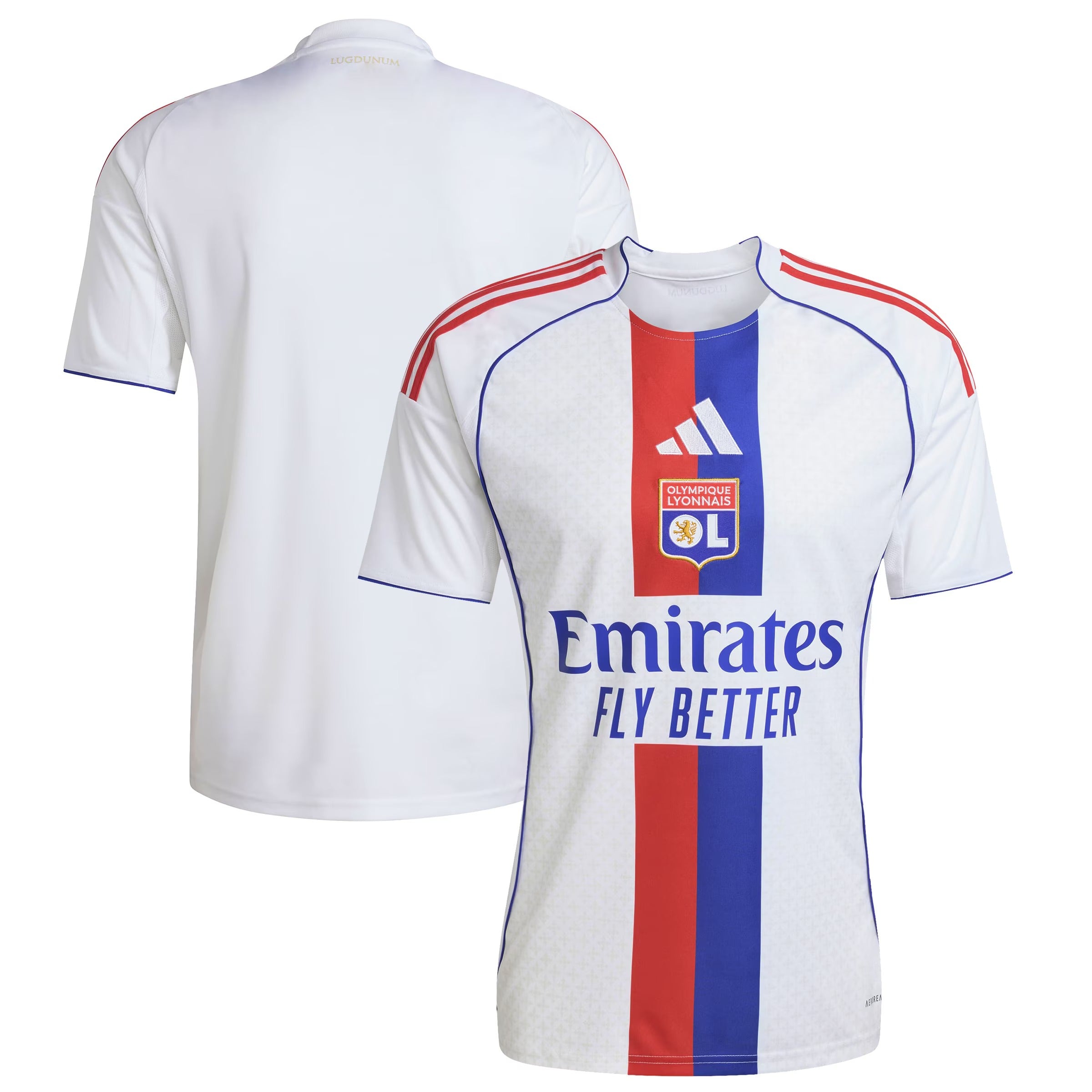 Olympique Lyonnais adidas 2025/26 Home Custom Jersey - White