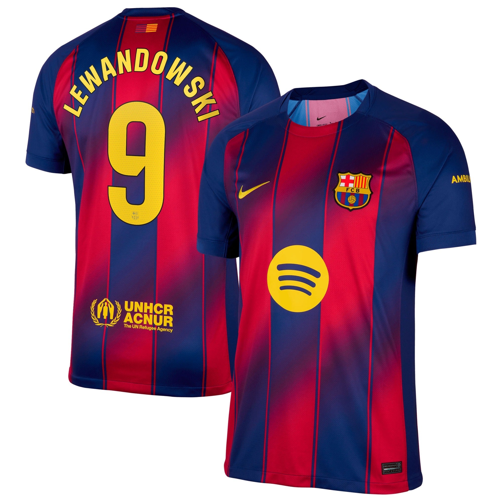 Robert Lewandowski Barcelona Nike 2025/26 Home Jersey - Navy