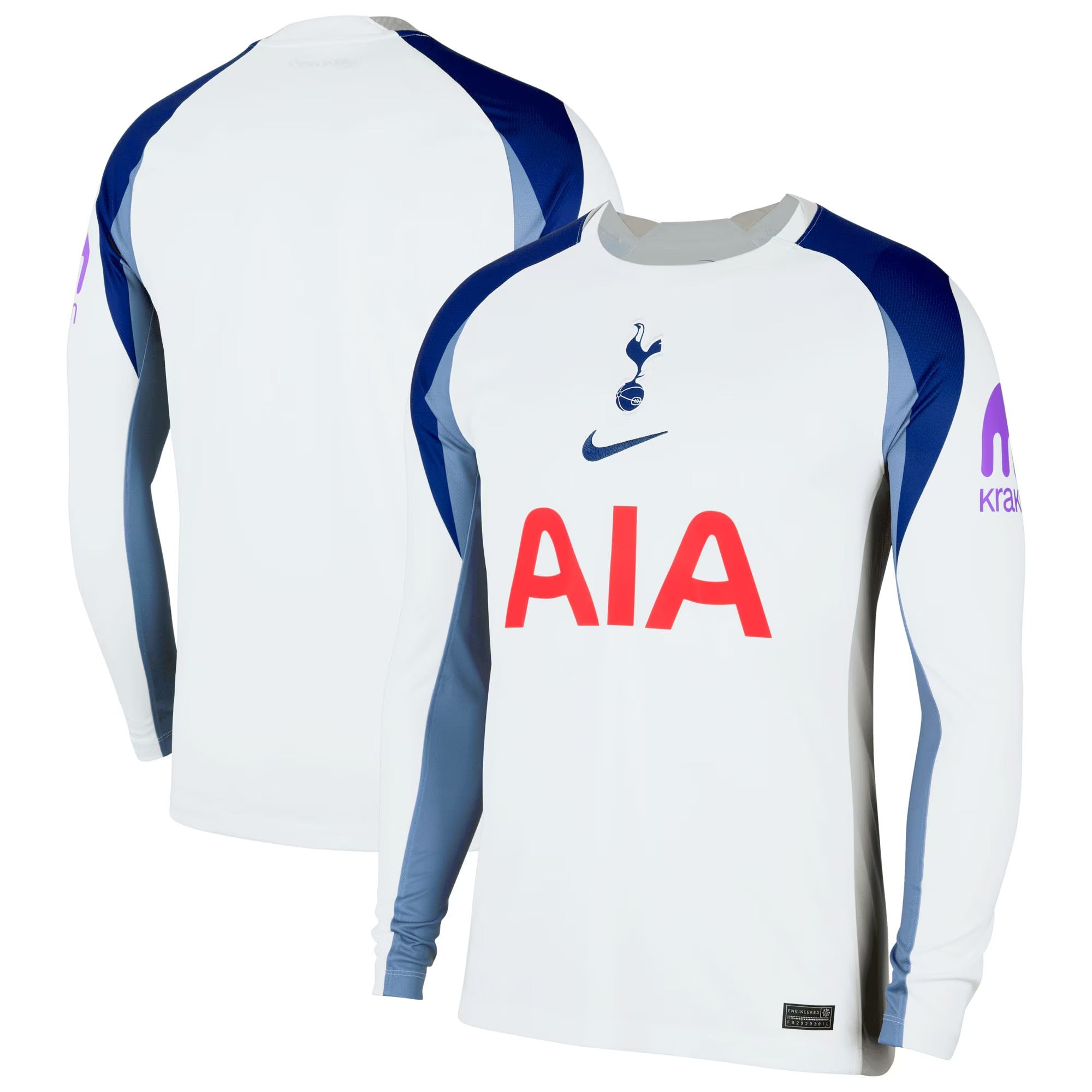 Tottenham Hotspur Nike 2025/26 Home Long Sleeve Jersey - White
