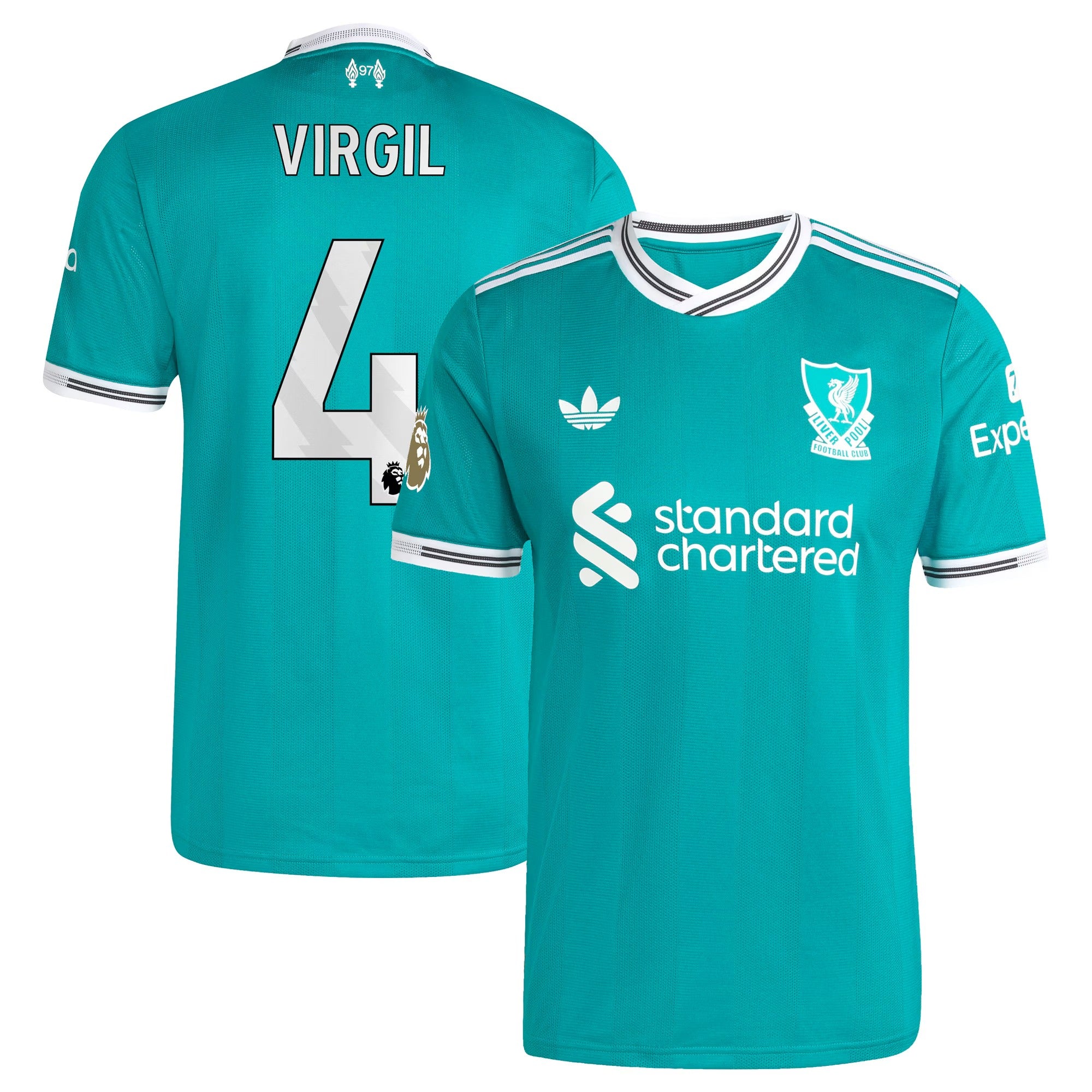Virgil van Dijk Liverpool adidas 2025/26 Third Player Jersey - Green