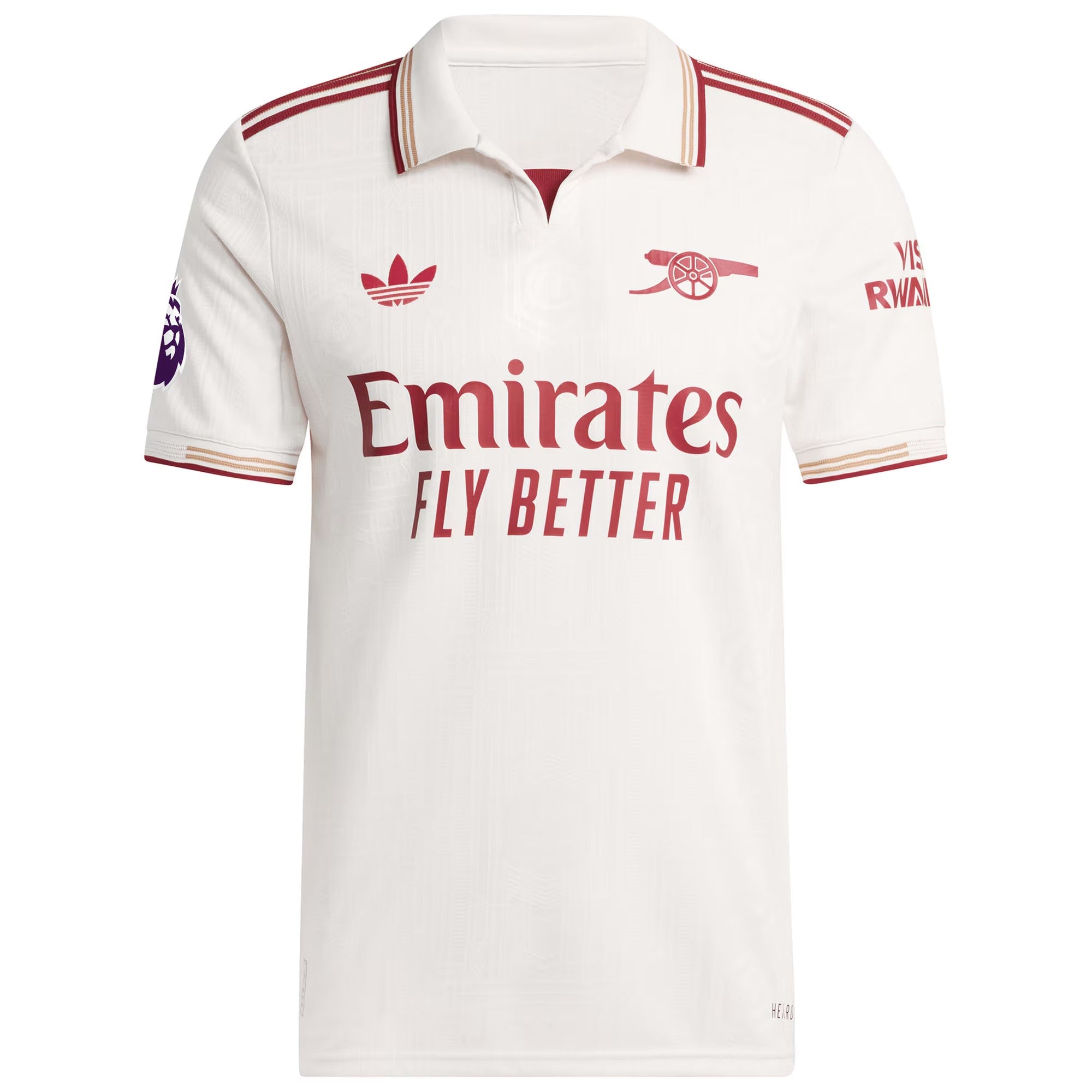 William Saliba Arsenal adidas 2025/26 Third Player Jersey - White