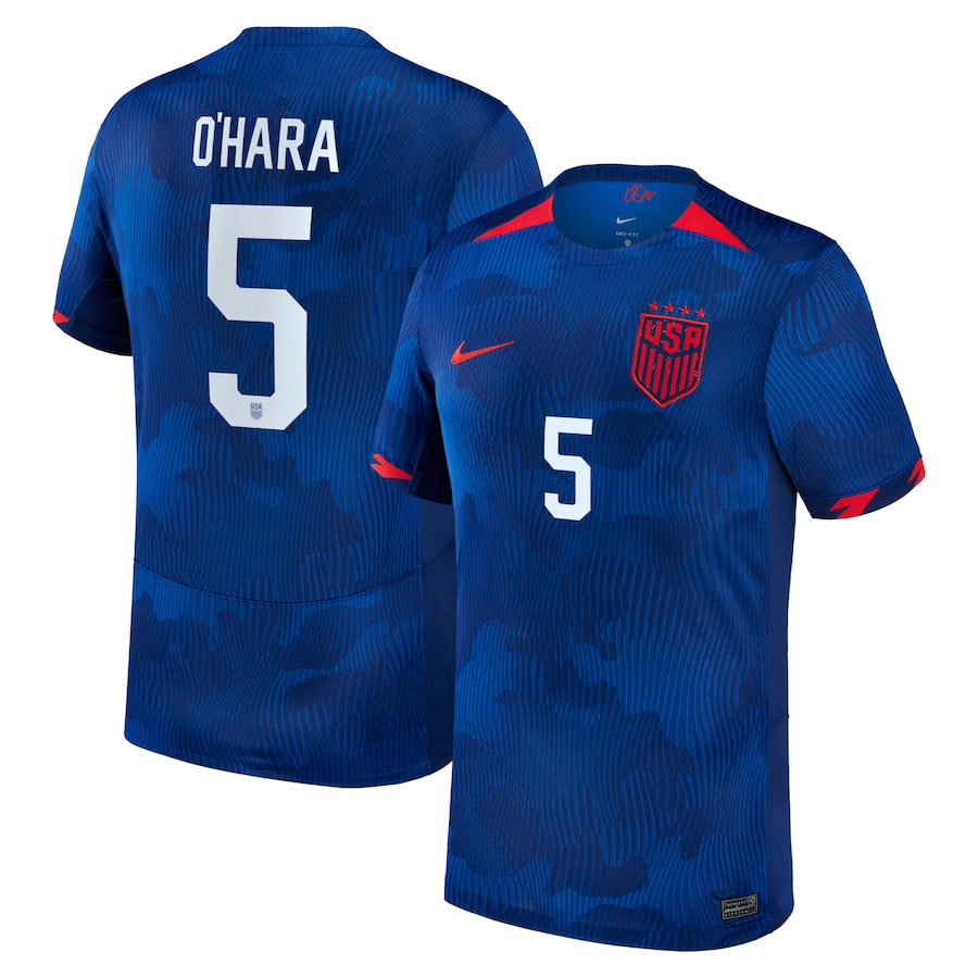 Kelley O'Hara USWNT Nike 2023 Away Player Jersey - Royal