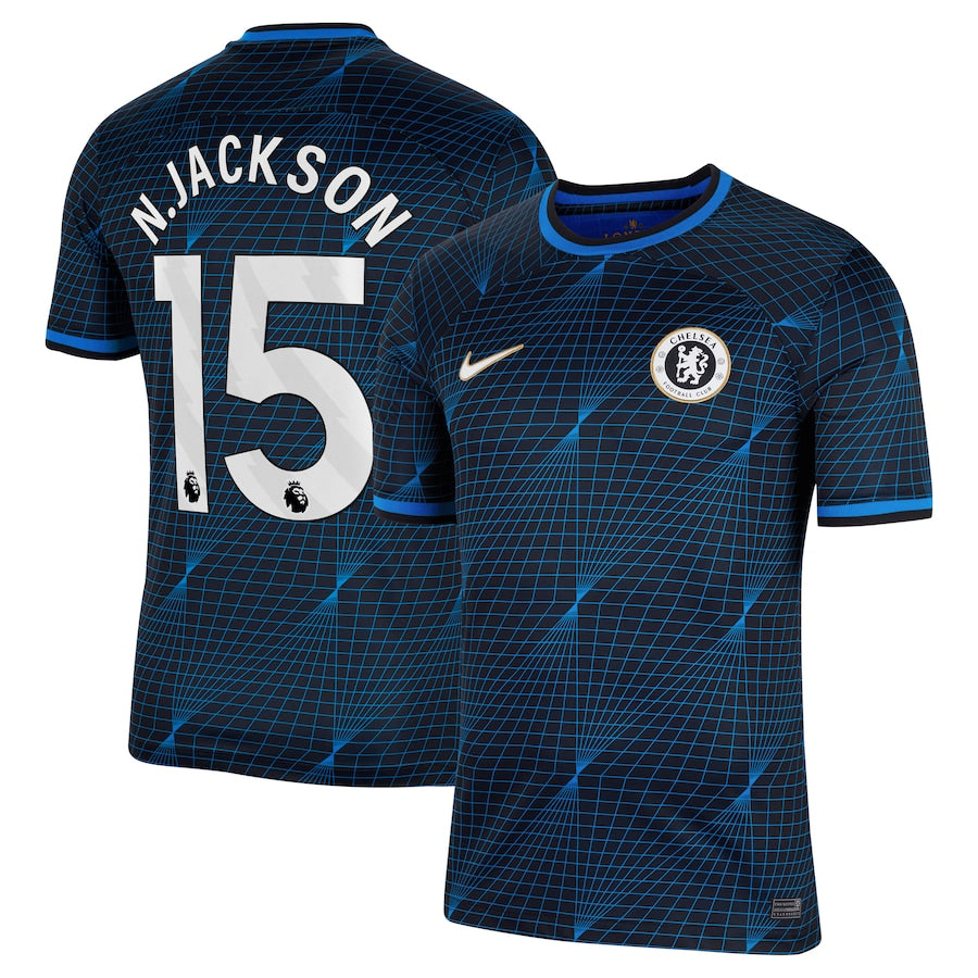 Nicolas Jackson Chelsea Nike 2023/24 Away Stadium Player Jersey - Navy
