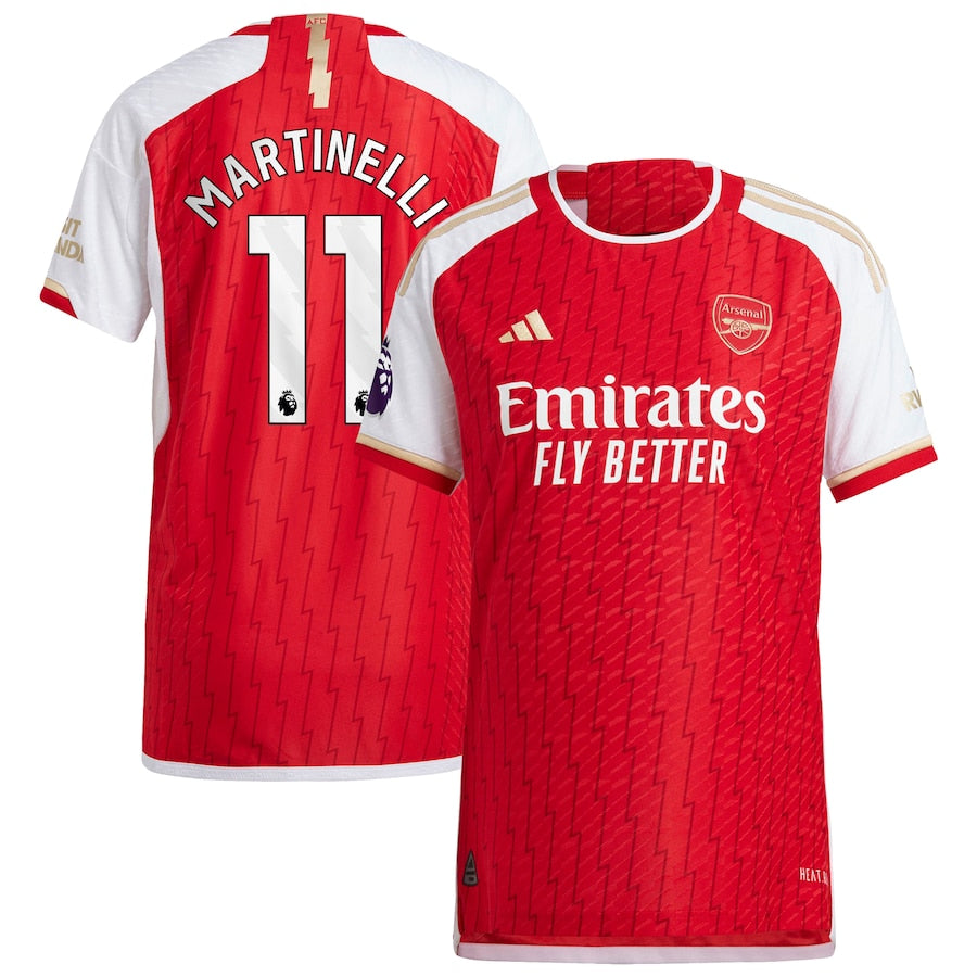 Gabriel Martinelli Arsenal adidas 2023/24 Home Player Jersey - Red