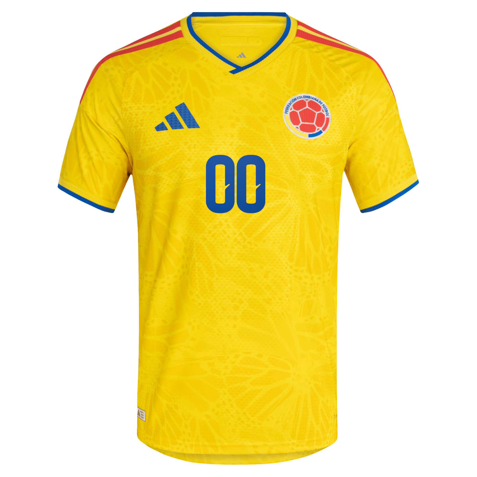 adidas Colombia National Team 2026 Home Player Edition Custom Jersey – Vibrant Yellow
