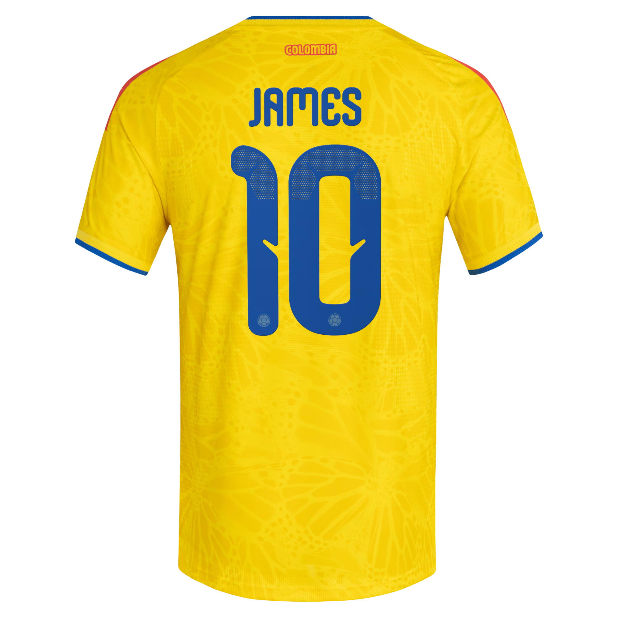 adidas Colombia National Team 2026 Home Player Edition Jersey – James Rodriguez #10 – Yellow