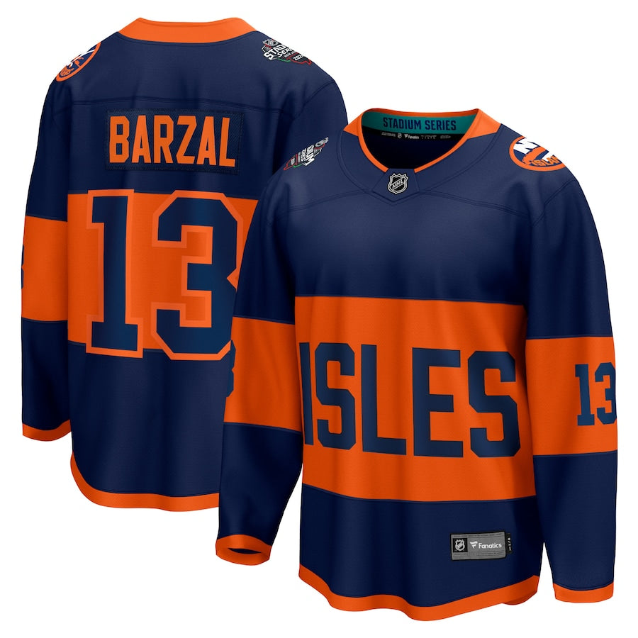 Mathew Barzal New York Islanders Fanatics Branded 2024 NHL Stadium Series Breakaway Player Jersey – Navy