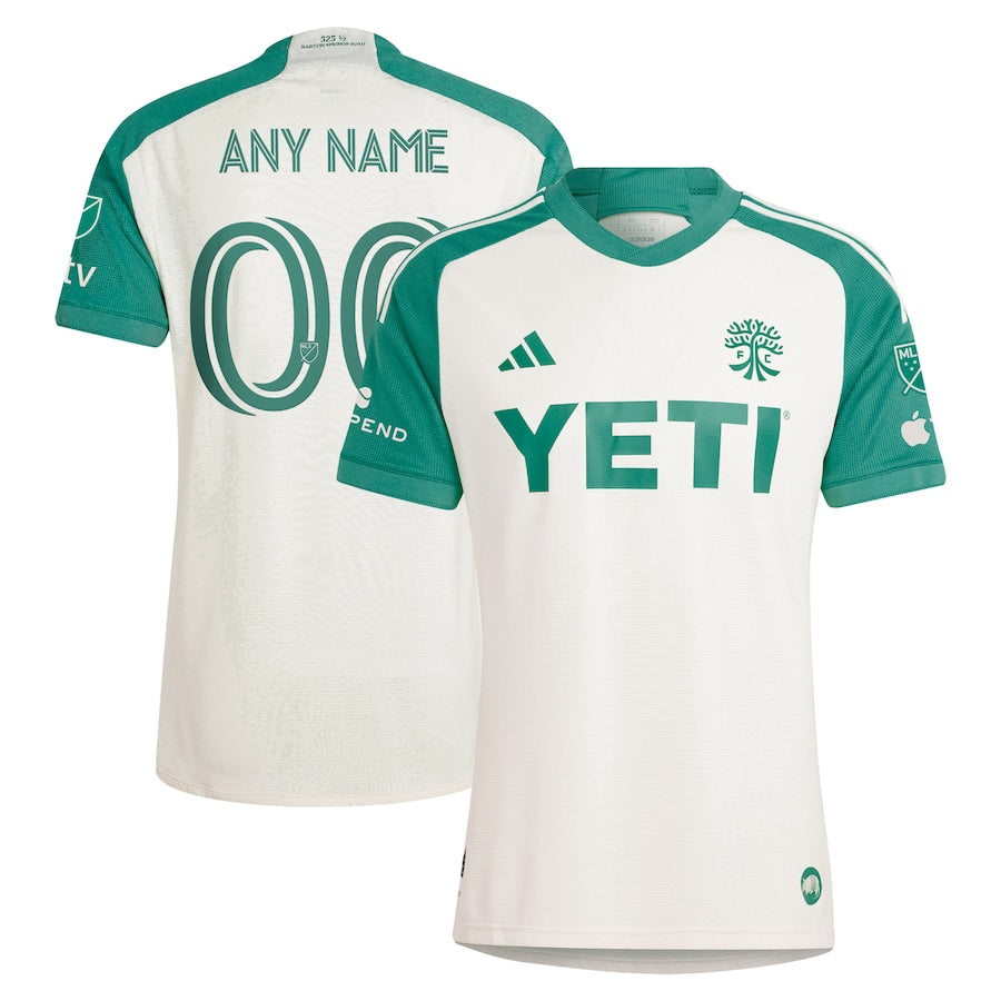 Austin FC adidas 2024 The Armadillo Kit Authentic Custom Jersey – Tan