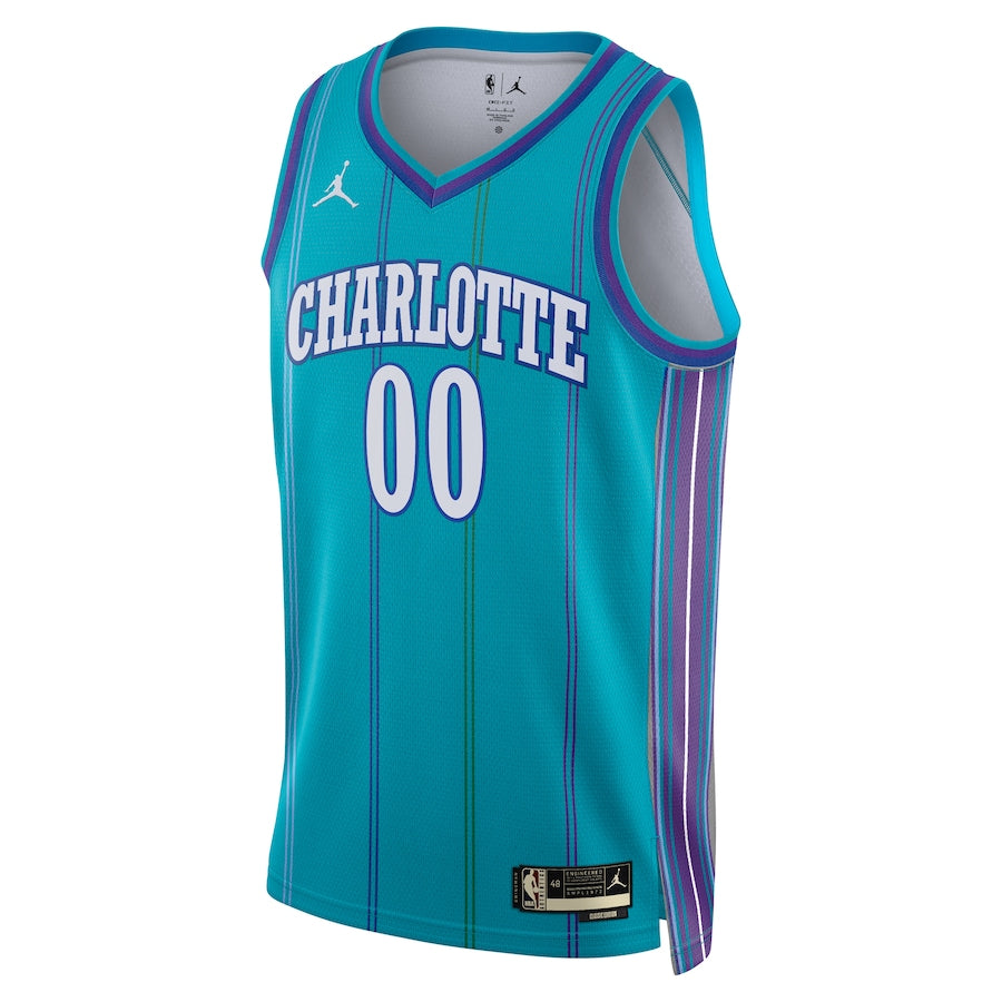 Charlotte Hornets Jordan Brand Unisex 2023/24 Custom Swingman Jersey - Classic Edition - Teal