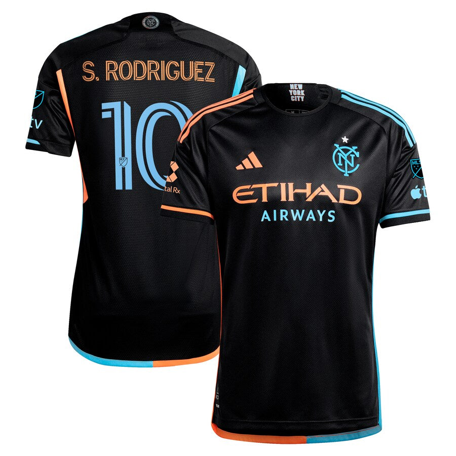 Santiago Rodríguez New York City FC adidas 2024 24/7 Kit Authentic Player Jersey – Black