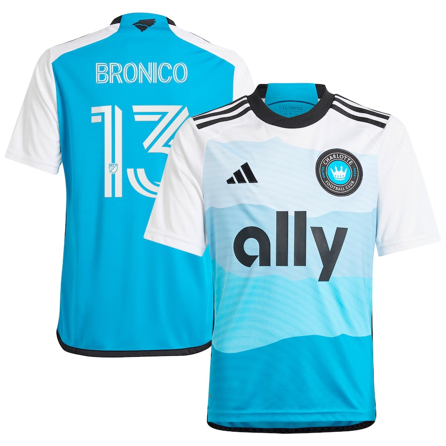 Brandt Bronico Charlotte FC adidas 2024 The Carolina Kit: Explore Player Jersey - Blue