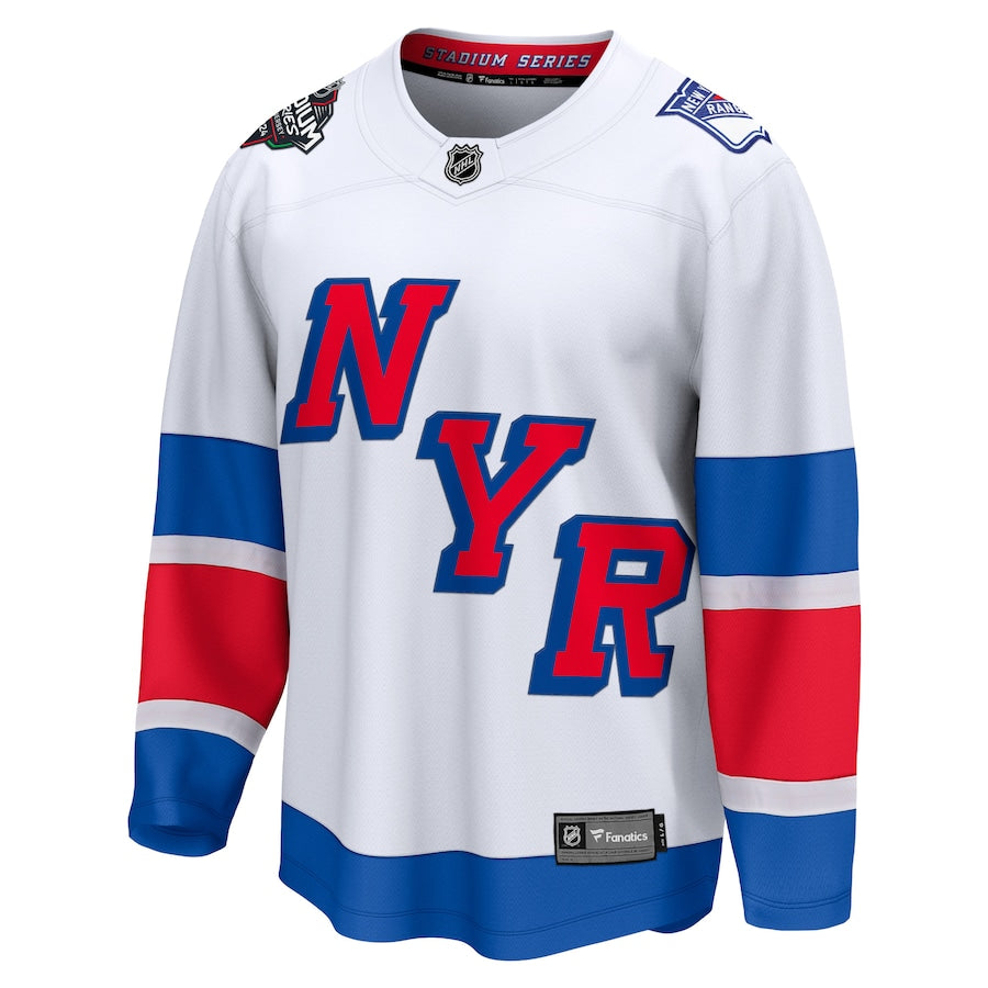 New York Rangers Fanatics Branded 2024 NHL Stadium Series Breakaway Jersey – White